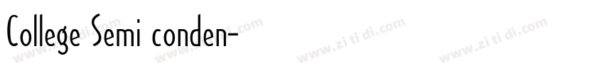 College Semi conden字体转换